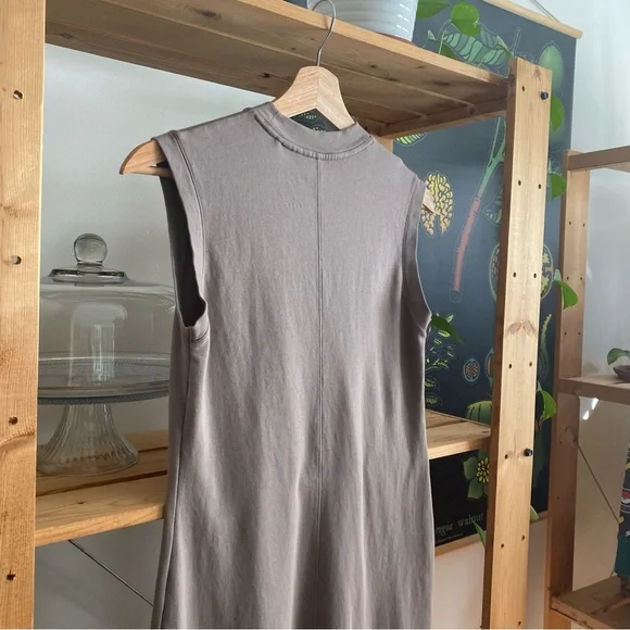MM Lafleur Pebble Brown Sleeveless Lou Midi Dress XS - Picture 9 of 15